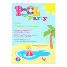 Invitación linda de la fiesta de cumpleaños de los