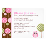 Invitación linda de la fiesta de cumpleaños de los