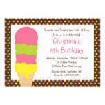 Invitación linda de la fiesta de cumpleaños del co
