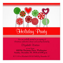 Invitación linda de la fiesta de Navidad del Lolli
