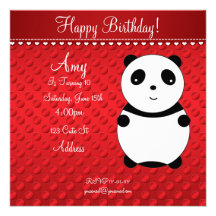 Invitación linda de la panda