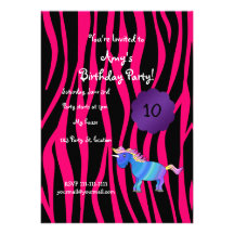 Invitación linda del cumpleaños del unicornio