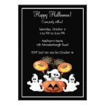 Invitación linda del fiesta de Halloween del fanta