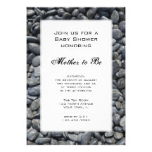 Invitación lisa de la fiesta de bienvenida al bebé