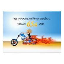 invitación llameante del fiesta de la motocicleta 