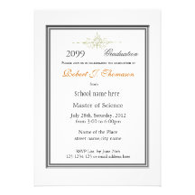 Invitación llana de la graduación del alto logro
