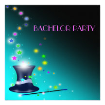 Invitación mágica de la despedida de soltero del g
