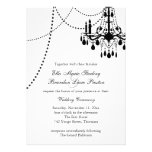 Invitación magnífica 3 (blanco) del boda del salón