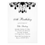 Invitación magnífica cristalina del cumpleaños del