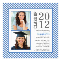 Invitación moderna de la graduación de la foto de 