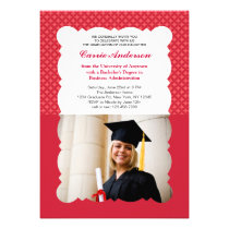 Invitación moderna de la graduación de la foto del invitaciones