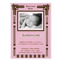 Invitación moderna del bebé del bebé agradable