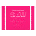Invitación moderna del boda de las rosas fuertes d