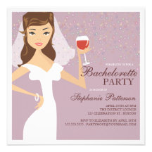 Invitación moderna del fiesta de Bachelorette del 