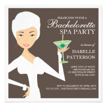 Invitación moderna del fiesta del balneario de Bac