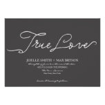 Invitación moderna elegante del boda del carbón de