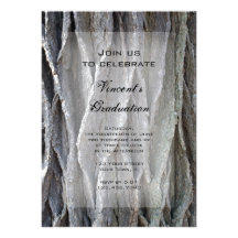 Invitación natural de la fiesta de graduación de l