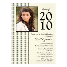 Invitación negra y poner crema de la graduación de