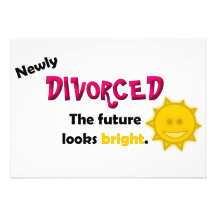 Invitación nuevamente divorciada del fiesta