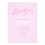 Invitación nupcial atractiva femenina de la ducha invitaciones