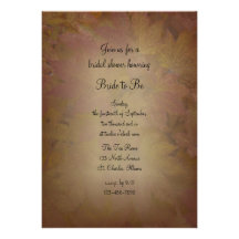 Invitación nupcial coloreada de la ducha de las ho
