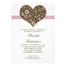 invitación nupcial de encargo moderna de la ducha