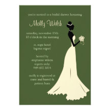 Invitación nupcial de la ducha