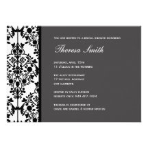 Invitación nupcial de la ducha