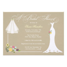 Invitación nupcial de la ducha