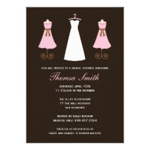 Invitación nupcial de la ducha