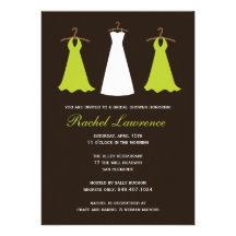 Invitación nupcial de la ducha