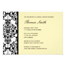 Invitación nupcial de la ducha