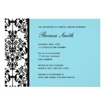 Invitación nupcial de la ducha