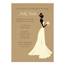 Invitación nupcial de la ducha