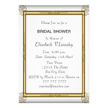 Invitación nupcial de la ducha