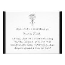 Invitación nupcial de la ducha