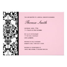 Invitación nupcial de la ducha
