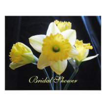 Invitación nupcial de la ducha de Dafodils