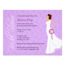 Invitación nupcial de la ducha de la elegancia mod