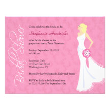 Invitación nupcial de la ducha de la elegancia mod