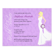 Invitación nupcial de la ducha de la elegancia mod