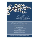 Invitación nupcial de la ducha de la flor de cerez