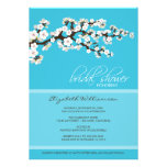 Invitación nupcial de la ducha de la flor de cerez