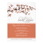 Invitación nupcial de la ducha de la flor de cerez