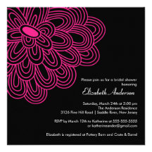 Invitación nupcial de la ducha de la flor de las r