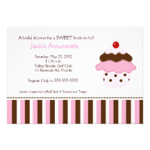 Invitación nupcial de la ducha de la magdalena dul