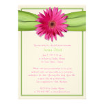 Invitación nupcial de la ducha de la margarita ros