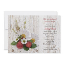Invitación nupcial de la ducha de la margarita rús invitaciones