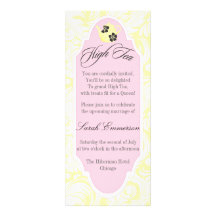 Invitación nupcial de la ducha de la merienda-cena
