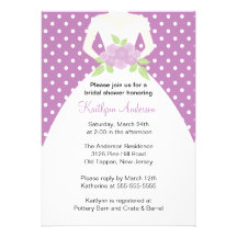 Invitación nupcial de la ducha de la novia del lun